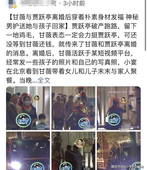 甘薇贾跃亭离婚,贾跃亭和甘薇什么时候结婚的